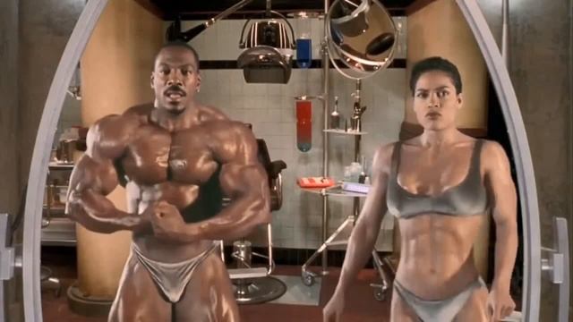 Pluto Nash-Dina Lake butt and breast inflation (big butt and breast scene)