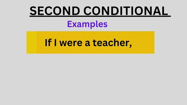 Second Conditional grammar englishgrammar education english sentencestructure free