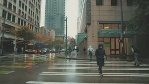 🇺🇸 Сиэтл, прогулка в дождь по центру (осень 2022)