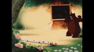 Первый урок   Сказка о медвежатах школьниках, 1948  СССР  Советские мультфильмы для детей