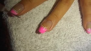 Nails ☞ Zebra Print French Tip and Neon Pink Tutorial