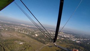 Полет на дельтаплане над Ангарском