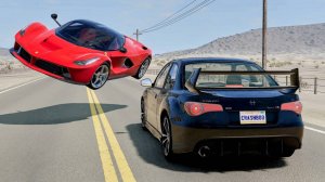 Автокатастрофы на высокой скорости #174 - BeamNG Drive