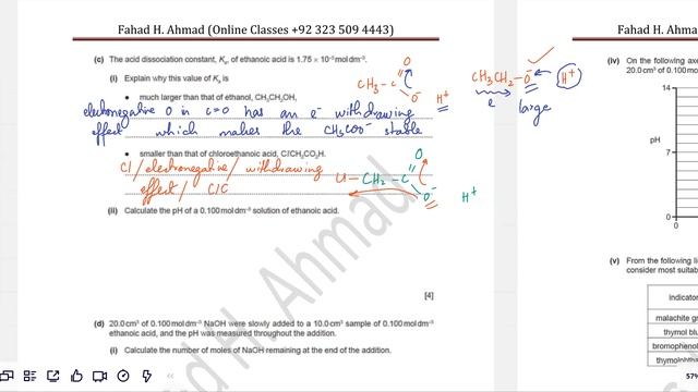 23 August 2021 - A2 Chemistry - Equilibria - Chemical Equilibrium - Past Papers Solution