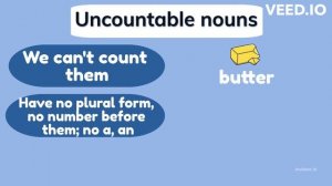Countable and Uncountable nouns| Food | Grammar for kids | Story with game
