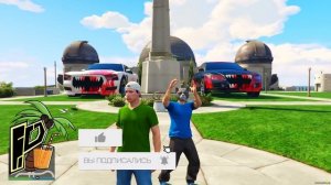 КАТАЕМСЯ НА ГИГАНТСКОЙ КОШМАРНОЙ МАШИНЕ ФРАНКЛИНА В ГОРОДЕ С МУРКОЙ 🌴 ГТА 5 МОДЫ РАЙЛЮХА