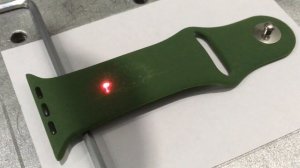 Гравировка на силиконовом браслете