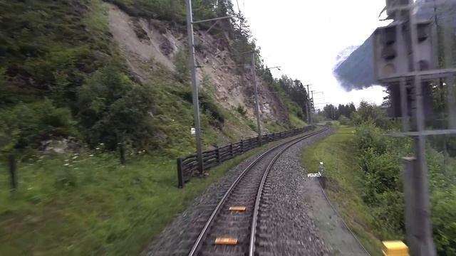 Путешествие на поезде Казис - Туннель Альбула II (новый) Самедан, Швейцария [07.2024] смотреть онлайн