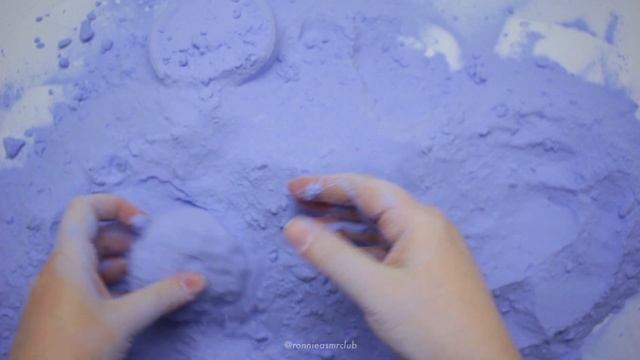 CRUNCHY ASMR 💙 CRISPY-LICIOUS VIOLET-BLUE BAKING SODA CRUMBLE + FASTER VERSION 💜