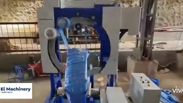High speed Gi wre coil wrapping machine with motorized ring updown system for #steelcoil #wire смотреть онлайн