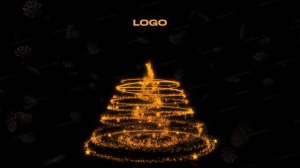 Beautiful Christmas Tree loop + logo