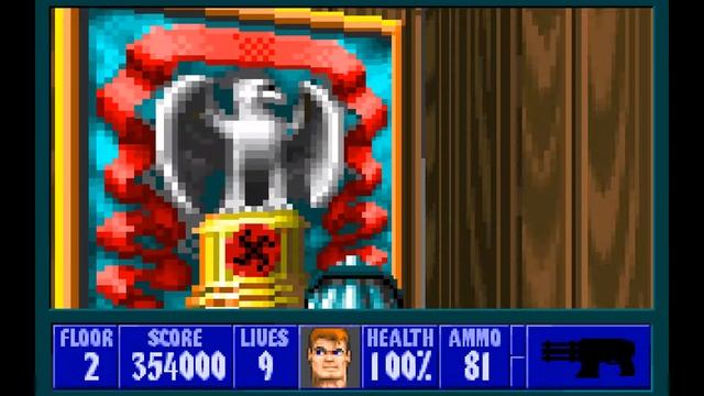 Wolfenstein 3D E1M2 100