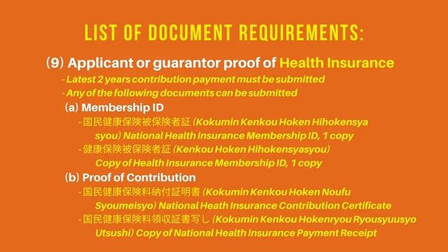 Permanent Visa Application Requirements (For Teijuusya or Long Term Residence Visa holder) смотреть онлайн