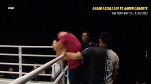 Akbar Abdullaev REBUT Kemenangan CEPAT Atas Aaron Canarte! | ONE Fight Night 12