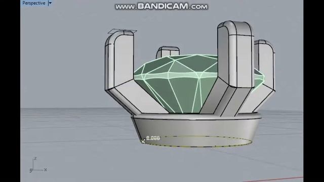 Моделирование кольца в Rhinoceros 3D (По собственному эскизу)