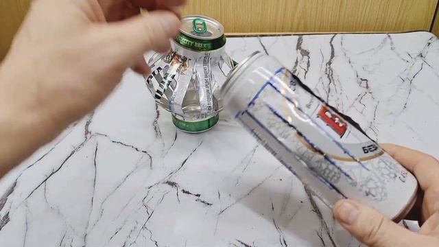 Ни в коем случае не выбрасывайте пустые алюминиевые банки из них получится крутая самоделка смотреть онлайн