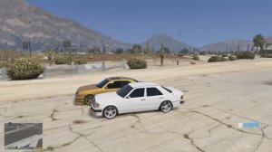 Mercedes Benz E55 AMG w210 vs 500E W124 тревора лупатый против ешки франклина гонка в GTA 5,