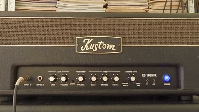 Kustom KG100HFX with KG412 cabinet clean channel with effects playthrough смотреть онлайн