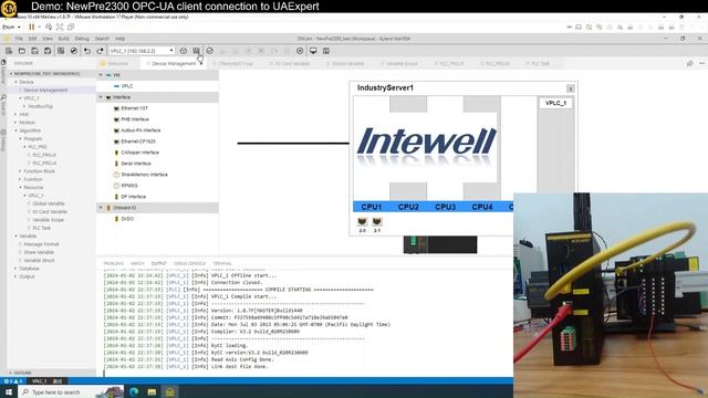 Demo_ NewPre2300 OPC UA Server connection to UAExpert Client poor audio quality