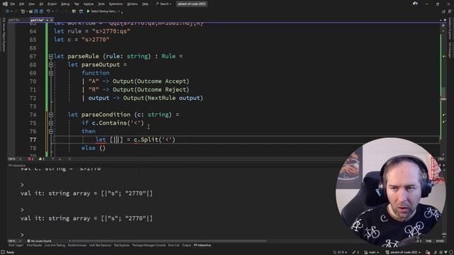  Advent of code 2023 in F - day 19 PART 1