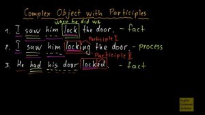 Complex Object with Participles