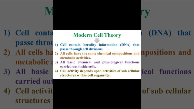 Modern Cell Theory  geneticteacher