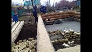установит сруба на фундамент (79870675163)