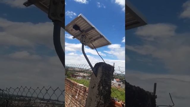 Coloquei  placa solar no suporte  d antena  d TV ficou muito bom # simples  d instalar смотреть онлайн