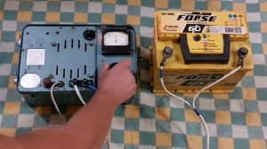 Проверка ВЗА-10 с аккумулятором 60 а/ч