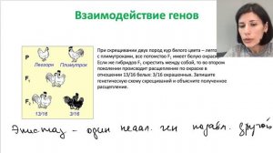 6 МОДУЛЬ Генетика Взаимодействие генов (неаллельное)