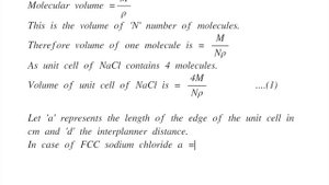 How to determine Avogadro's No  from the crystal structure of NaCl | Solid State | Physical Chemist