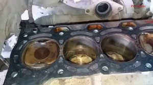 Toyota Corolla 1ZR-FE, раскоксовка и замена прокладки ГБЦ....mp4