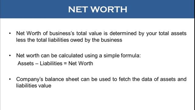 Net Worth