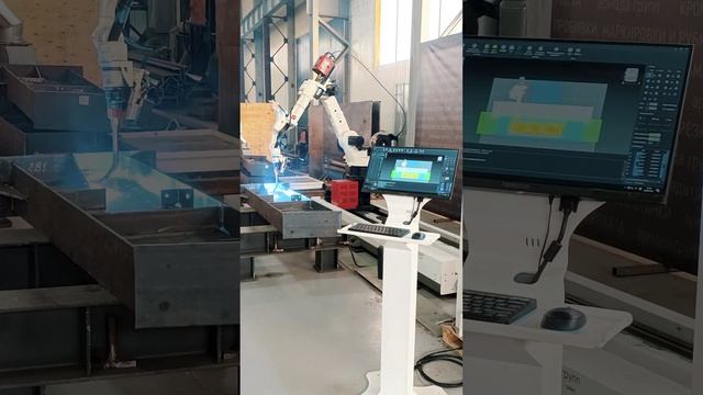Полный цикл,  сварочный робот,  оператор.