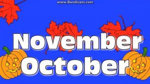 Месеца на английском