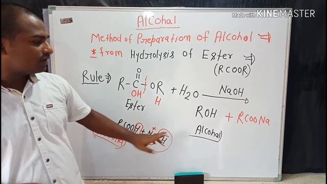 Alcohol -11, Hydrolysis of esters, neet chemistry, iit Jee, organic chemistry, surendra Kumar