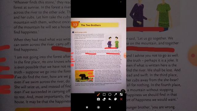 Class-8||I.A-B3||English Grammar||Passage||Lesson-33||The Two Brothers||Explanation of whole passag