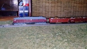 Piko Roco H0 Scale. Diesel locomotive BR 130 Ludmila with heavy cargo train.