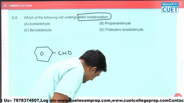 Carbonyl compounds I Chemistry | 500+ MCQ I L 8 I By C.P Sir I CUET 2022 | SAMARTH CUET PREP