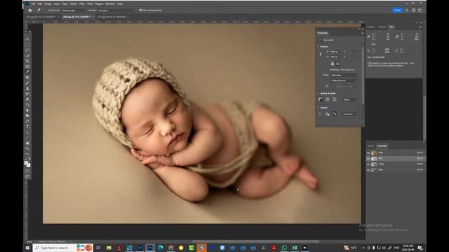 Обработка фотогафий новорожденных