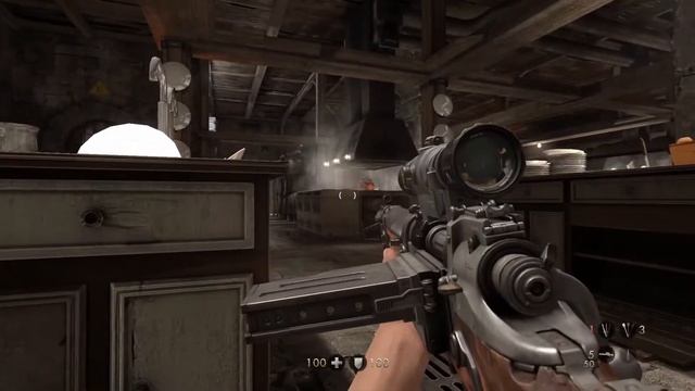 По тихому НЕ вышло  Wolfenstein The Old Blood 4  Lets Play