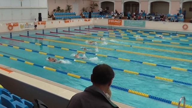 100м вольный стиль, мужчины, 4-й заплыв. Kyiv Open Swimming Masters 2015. смотреть онлайн