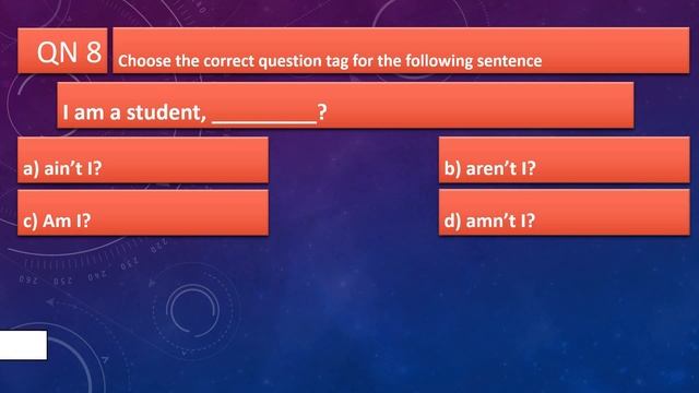 Question Tag Test | Online Grammar Test | Grammar Quiz Episode 18 | Question Tag Test 2 | @englishw смотреть онлайн