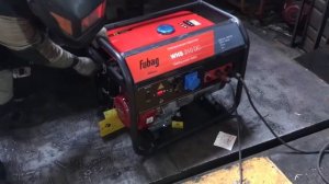Генератор бензиновый со сваркой FUBAG WHS 210 DDC, honda gx390, обзор, запуск, тест, сварка встроена