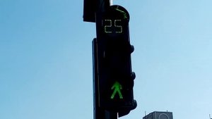 Пешоходный светофор з цифрами