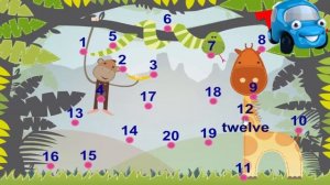 Учимся считать до 20 на английском мультфильм/Learn to count to 20 in English develops cartoon