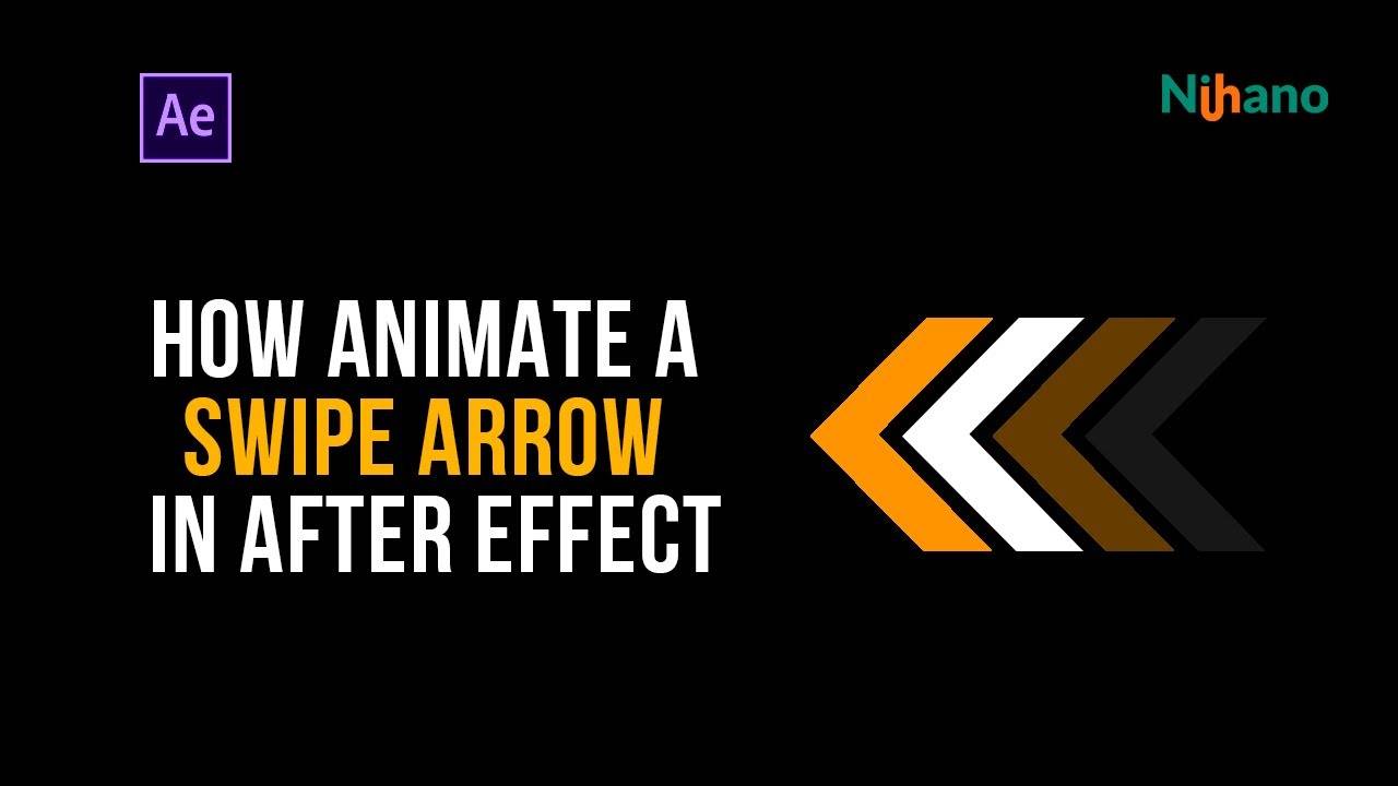 Как анимировать стрелку свайпа в after effect