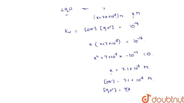 What is the pH of 7.0 xx 10^(-8)M acetic acid. What is the concentration of un-ionsed acetic aci... смотреть онлайн