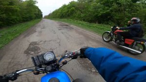 Покатушки по селу на иж юпитер 4 и планета полный газ