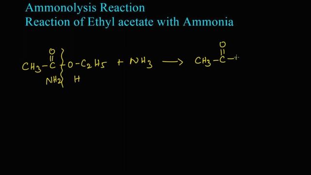 Reaction of Ethyl Acetate with Ammonia | Ammonolysis of Ester| Organic Chemistry |Class -12| смотреть онлайн